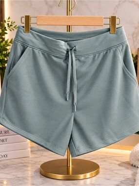 all in motion Black Drawstring Athletic Lounge Shorts